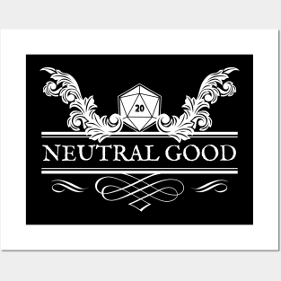 Neutral Good RPG Alignment for Gamers Posters and Art
